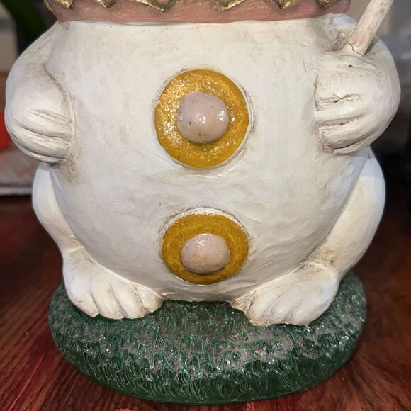 Vintage Ceramic Wonderland Statuary 14” White Rabbit Easter Home Decor - Picture 9 of 14